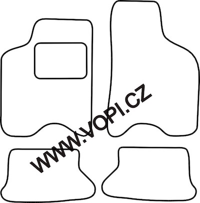 Autokoberce Seat Arosa 1997 - 2004 Carfit (4206)